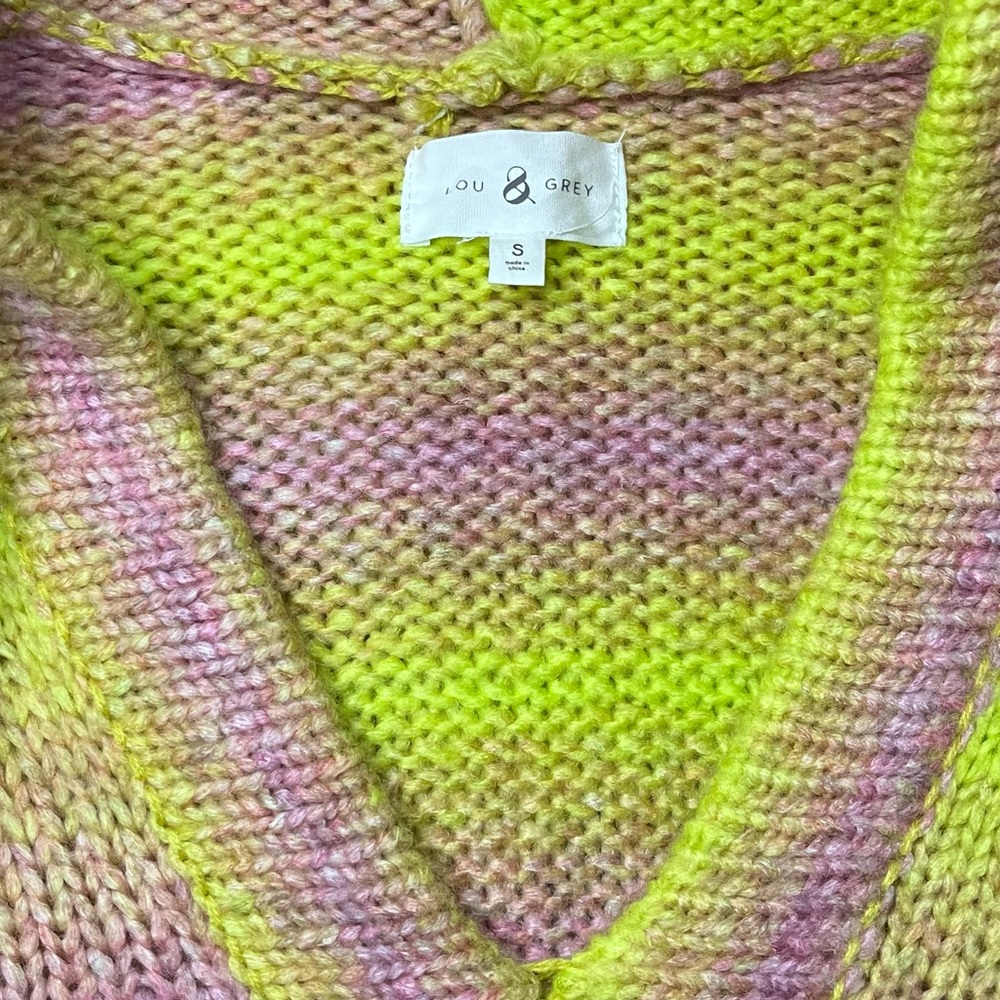 Lou & Grey Ombre Stripe Hoodie Tunic Sweater - Picture 8 of 13